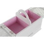 DKD Home Decor Joyero MDF y Cristal Rosa Palo 30x17x24