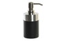 DKD Home Decor Dosificador de Resina e Inox Negro 7x9x17 cm