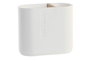 DKD Home Decor Vaso Basicos Blanco Natural Polipropileno Bambú 11.5 x 5.5 x 10.5 cm