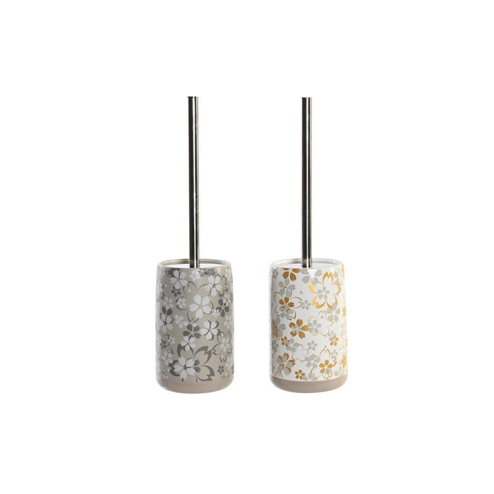 DKD Home Decor Escobillero Dolomite Surtido de 2 Unidades Gris y Beige DKD Home Decor Escobillero Dolomite Surtido de 2 Unidades Gris y Beige