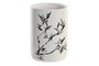DKD Home Decor Vaso Oriental Blanco Negro Gres 7.6 x 11 x 7.6 cm