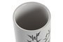DKD Home Decor Vaso Oriental Blanco Negro Gres 7.6 x 11 x 7.6 cm