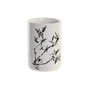 DKD Home Decor Vaso Oriental Blanco Negro Gres 7.6 x 11 x 7.6 cm