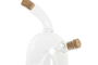 DKD Home Decor Aceitera Vinagrera Transparente Vidrio Borosilicato Corcho 12 x 10 x 18.6 cm