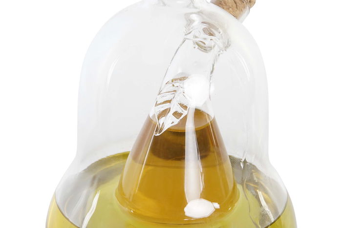 DKD Home Decor Aceitera Vinagrera Transparente Vidrio Borosilicato Corcho 12 x 10 x 18.6 cm