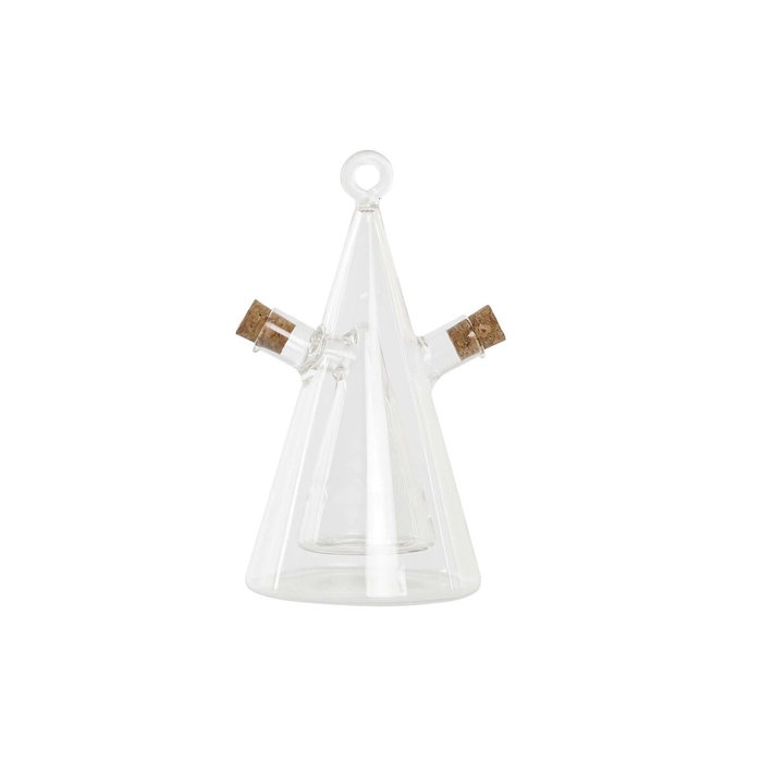 DKD Home Decor Aceitera Vinagrera de Borosilicato 300 ml