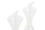 DKD Home Decor Aceitera Vinagrera Set de 2 Transparente Borosilicato Metal 10 x 23.5 x 19.5 cm Capacidad 200 ml