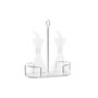 DKD Home Decor Set de Aceitera y Vinagrera de 2 Piezas en Borosilicato