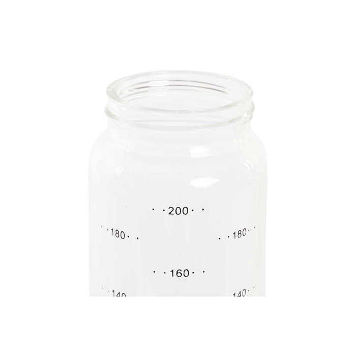 DKD Home Decor Aceitera Vinagrera de Borosilicato e Inox 200 ml
