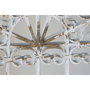 DKD Home Decor Espejo de Metal Diseño Ventana Envejecido Blanco 55x3x103,5 cm