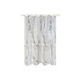 DKD Home Decor Cortina de Poliéster BAÑO MARMOL 180x180 cm