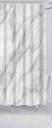 DKD Home Decor Cortina de Poliéster BAÑO MARMOL 180x180 cm