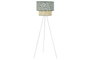 DKD Home Decor Lámpara de Pie Palmeras Verde y Blanco