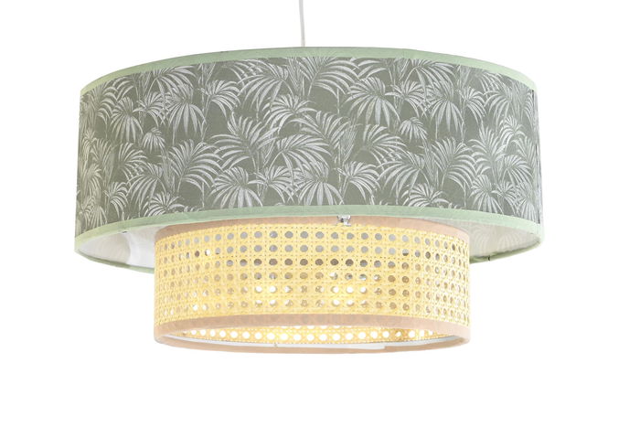 DKD Home Decor Colonial Lámpara de Techo Verde Blanco 46 x 25 x 46 cm