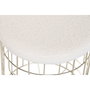 DKD Home Decor Set de 2 Reposapiés Dorado