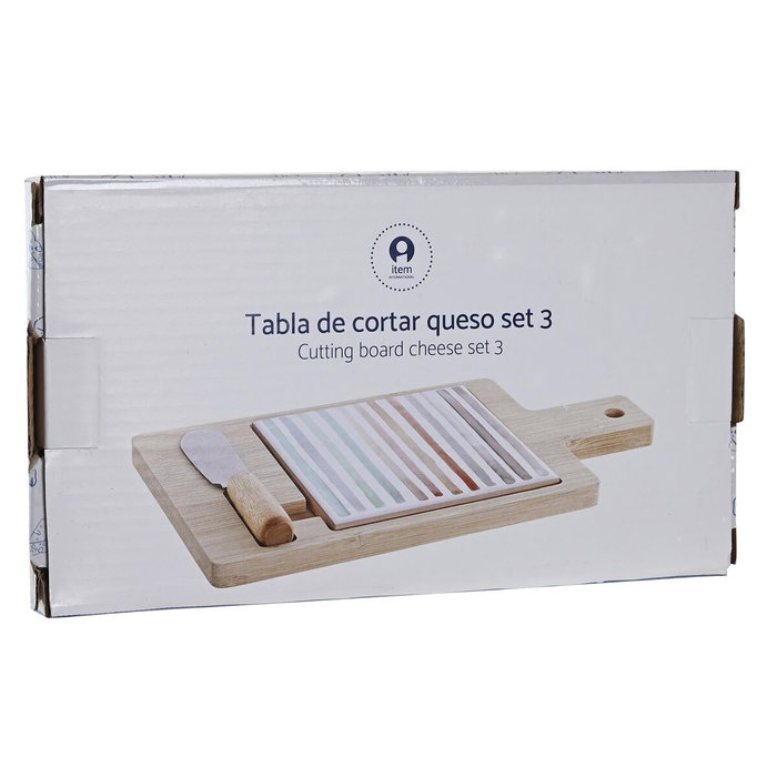 DKD Home Decor Set de 3 Tablas para Aperitivo Bambú y Gres Casablanca 2022 DKD Home Decor Set de 3 Tablas para Aperitivo Bambú y Gres Casablanca 2022