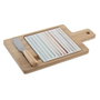 DKD Home Decor Set de 3 Tablas para Aperitivo Bambú y Gres Casablanca 2022