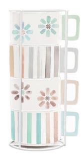 DKD Home Decor Set de 3 Tablas para Aperitivo Bambú y Gres Casablanca 2022