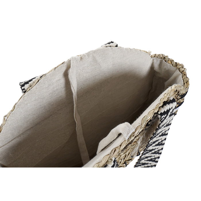 DKD Home Decor Bolso Mediterraneo Naranja Marron 10 x 66 x 41 cm (2 Unidades) Seagrass Etno Hecho a mano