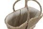 DKD Home Decor Bolso Mediterraneo Natural 15 x 51.5 x 53 cm Seagrass Yute Conchas Hecho a Mano