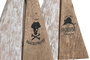 DKD Home Decor Decoración Velero en Mango Marrón (Surtido de 2)