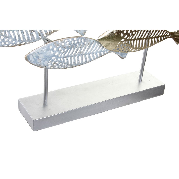 DKD Home Decor Decoración de Metal de Peces, 65,4x9x39,5 cm, 2 Piezas Surtidas DKD Home Decor Decoración de Metal de Peces, 65,4x9x39,5 cm, 2 Piezas Surtidas