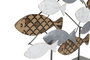 DKD Home Decor Decoración de Metal con Motivos de Peces, Surtido de 2 Piezas
