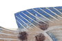 DKD Home Decor Figura de Pez en Albasia Natural y Azul