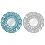 DKD Home Decor Espejo Mediterraneo Azul Blanco 60 x 60 x 7 cm (2 Unidades)