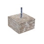 DKD Home Decor Figura de Ballena en Mango y Resina Azul Natural
