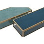 DKD Home Decor Joyero de Cristal y Metal 25x10x5 cm (Surtido de 2 unidades)
