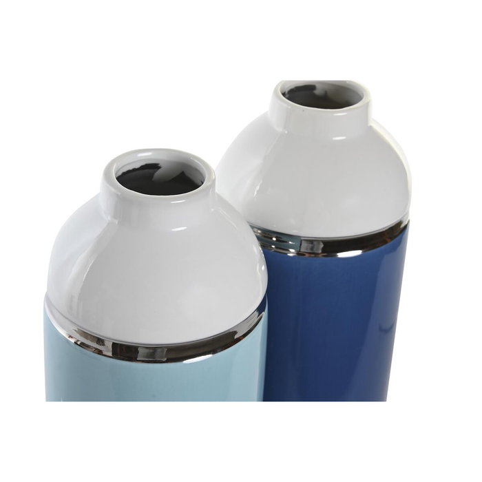 DKD Home Decor Jarrón de Gres Esmaltado KB MALVA Surtido de 2 Unidades