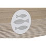DKD Home Decor Caja MDF 50x40x22,5 con diseño de peces Natural