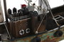 DKD Home Decor Barco de Madera Verde y Marrón Oscuro