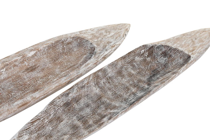 DKD Home Decor Centro Mesa Mediterraneo Marron Mango 74 cm (2 Unidades)