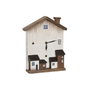 DKD Home Decor Reloj de Sobremesa Paulownia Casas Blanco 26x7x31 cm