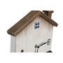 DKD Home Decor Reloj de Sobremesa Paulownia Casas Blanco 26x7x31 cm