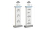 DKD Home Decor Decoración MDF LED Faro Surtido de 2 Unidades