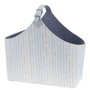DKD Home Decor Revistero de Poliéster 49x17x45 cm Azul y Blanco