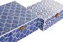 DKD Home Decor Joyero Set de 2 de Madera con Mosaico Azul