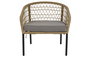 Silla Terraza Y Jardin DKD Home Decor Beige Natural 73.5 x 66.5 x 68 cm Set de 3