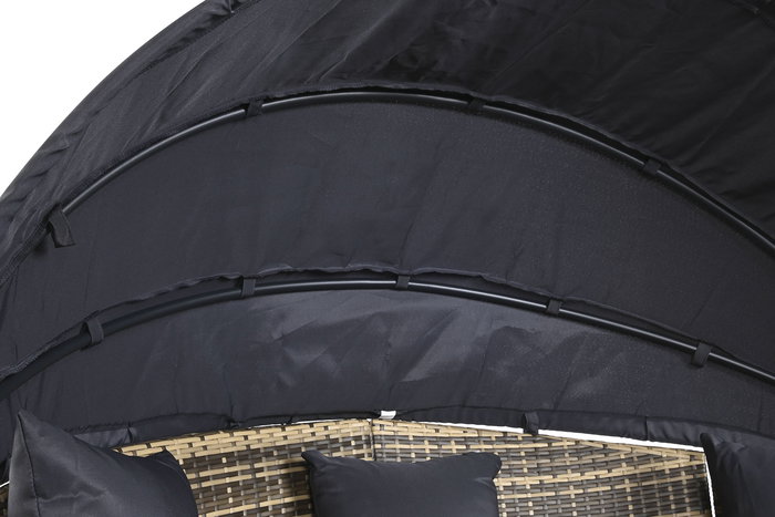 Cama Chill Out Terraza Y Jardin DKD Home Decor Gris Oscuro Marron 175 x 145 x 175 cm