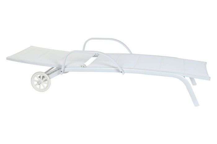Tumbona Terraza Y Jardin DKD Home Decor Blanco 70 x 30 x 193 cm