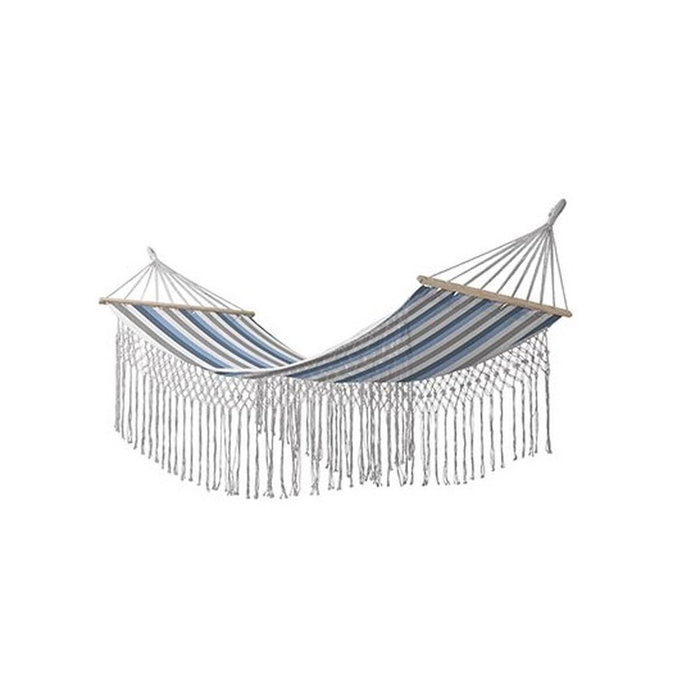 DKD Home Decor Hamaca de Rayas Azul y Blanco DKD Home Decor Hamaca de Rayas Azul y Blanco