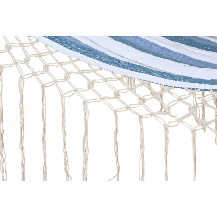 DKD Home Decor Hamaca de Rayas Azul y Blanco DKD Home Decor Hamaca de Rayas Azul y Blanco