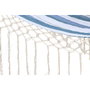 DKD Home Decor Hamaca de Rayas Azul y Blanco