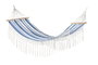 DKD Home Decor Hamaca de Rayas Azul y Blanco