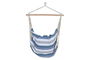 DKD Home Decor Silla Colgante para Terraza y Jardín Azul y Blanco 60 x 135 x 100 cm