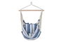 DKD Home Decor Silla Colgante para Terraza y Jardín Azul y Blanco 60 x 135 x 100 cm