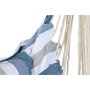 DKD Home Decor Silla Colgante de Algodón con Rayas Azul y Blanco